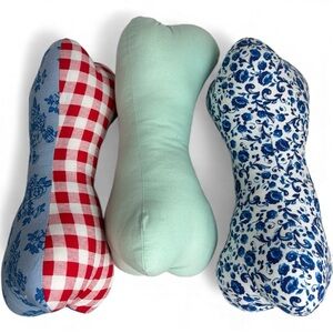 Handmade‎ Floral Neck Bone Pillow Set of 3 – 11”x4”